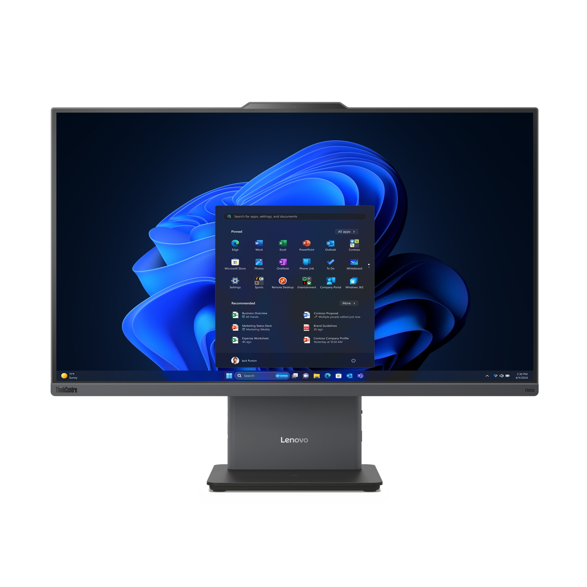 LENOVO ThinkCentre neo55a 24 G6 AMD Ryzen 5 220 60,45cm 23,8Zoll FHD 16GB 512GB SSD W11P TopSeller