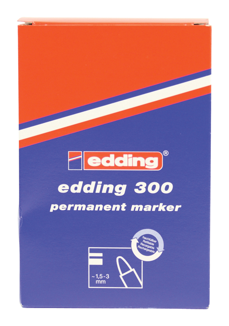 edding 300 Permanentmarker rot 1,5 3,0 mm, 10 St
