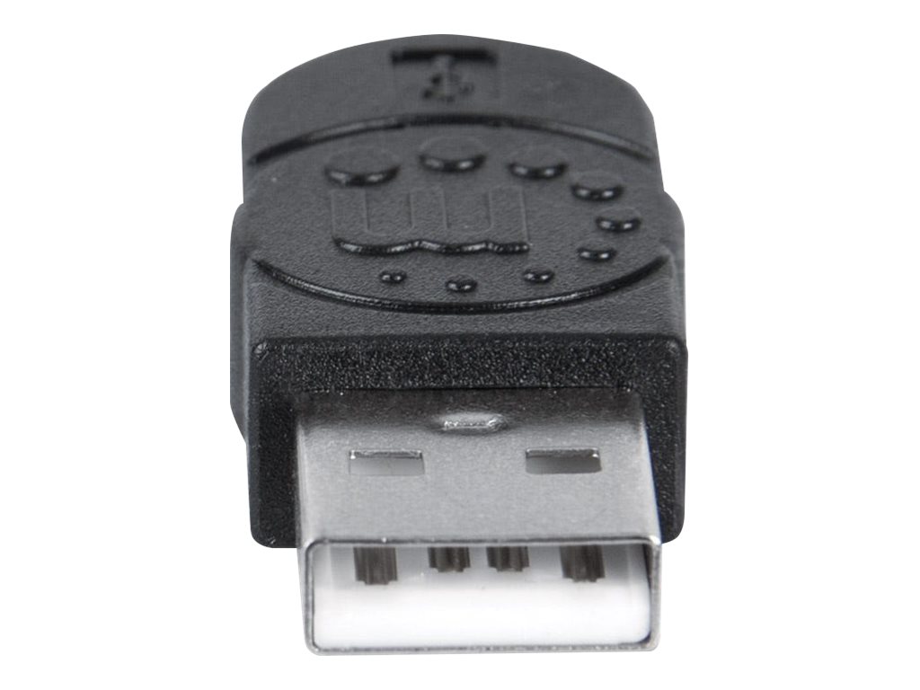 MANHATTAN USB 2.0 Anschlusskabel 5,0m  schwarz Typ A-Stecker / Typ B-Stecker