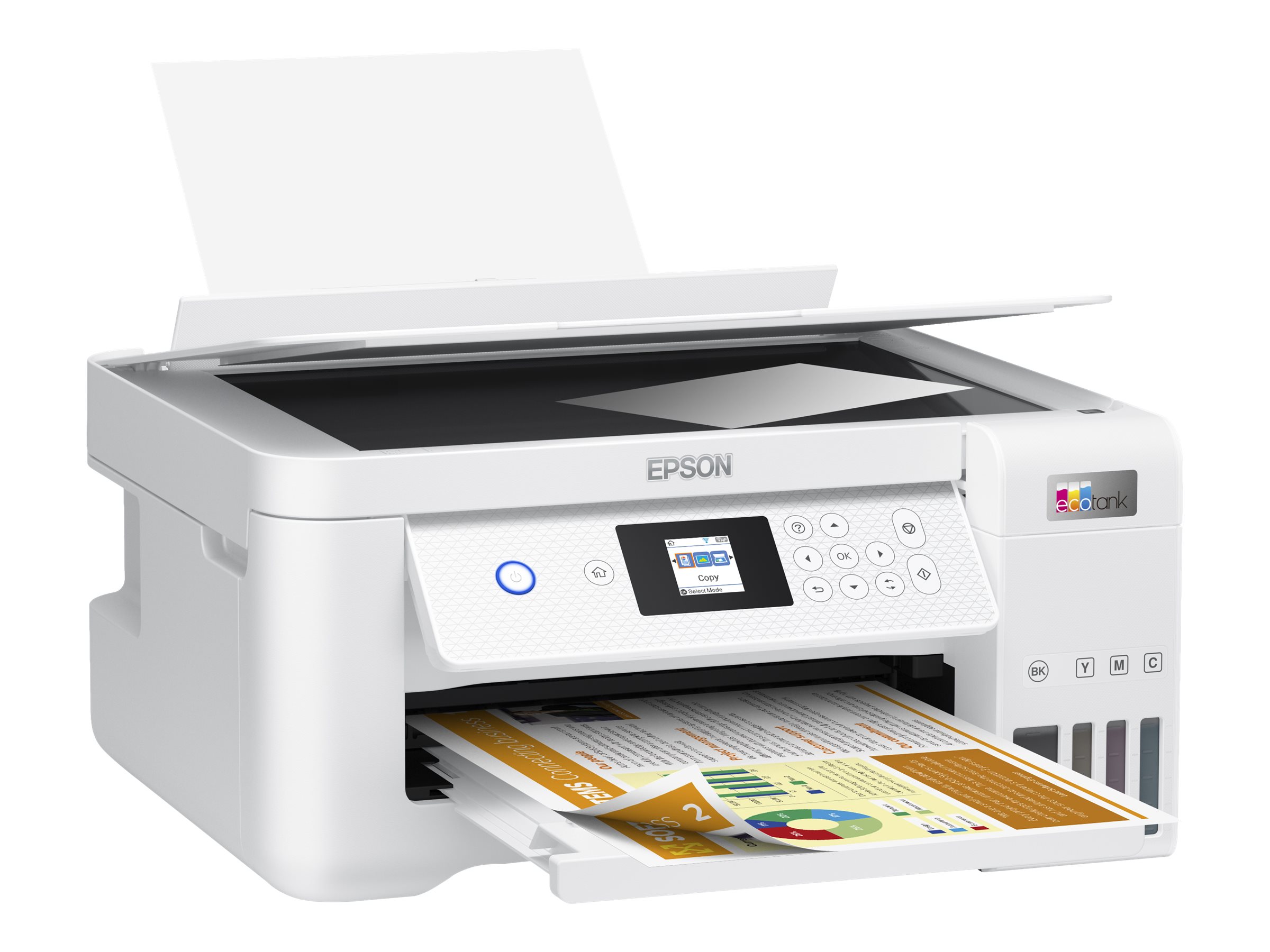 EPSON EcoTank ET-2856 3 in 1 Tintenstrahl-Multifunktionsdrucker weiÃ