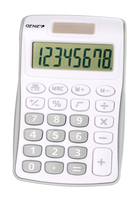 120 S Taschenrechner weiß/silber-grau