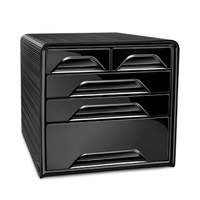 cep Schubladenbox Smoove schwarz 1072130011, DIN A4 mit 5 Schubladen cep Schubladenbox Smoove schwarz 1072130011, DIN A4 mit 5 Schubladen