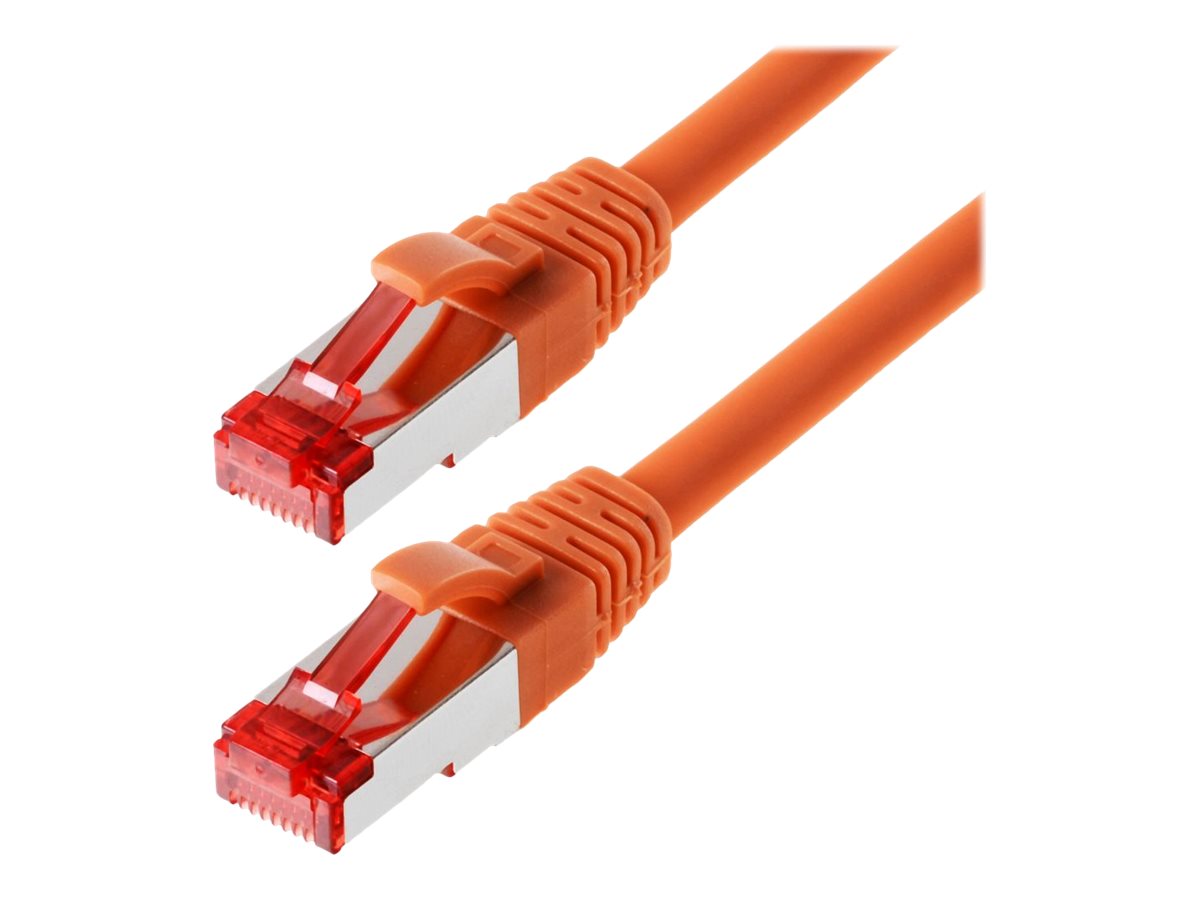 helos Patchkabel Cat 6 SFTP RJ45 orange 15m AWG277 LSZH GHMT