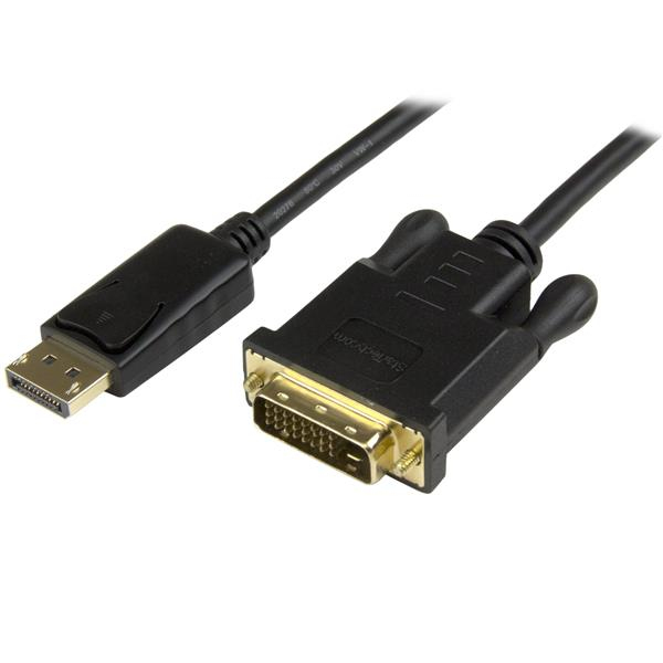 STARTECHCOM 91 cm DisplayPort auf DVI Kabel SteckerStecker DP zu DVI Adapter Koverter 1920x1200 1080p Schwarz