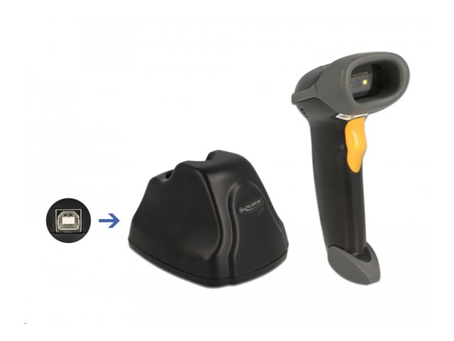 2,4 GHz Barcode Scanner 1D und 2D mit Ladestation