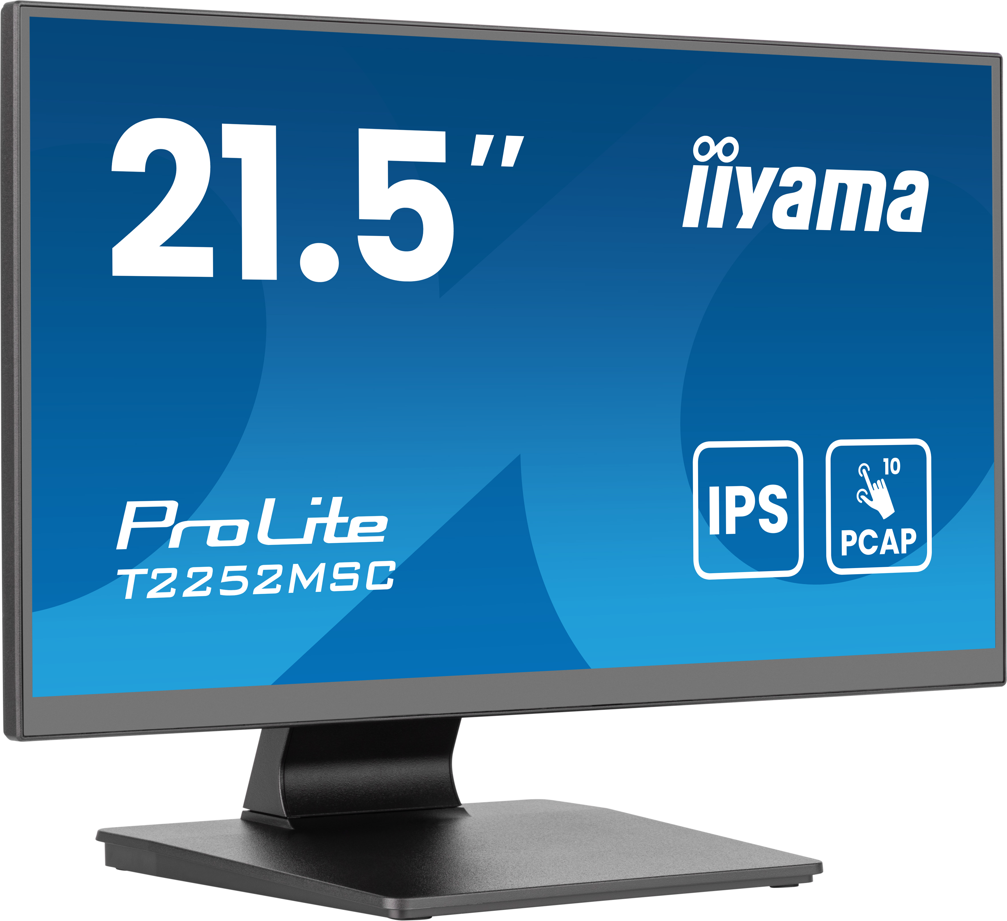IIYAMA T2252MSCB2AG 54,61cm 21,5Zoll IPS Bonded PCAP 10P Touch with AG and AntiFinger print coating 1920x1080 Flat Bezel
