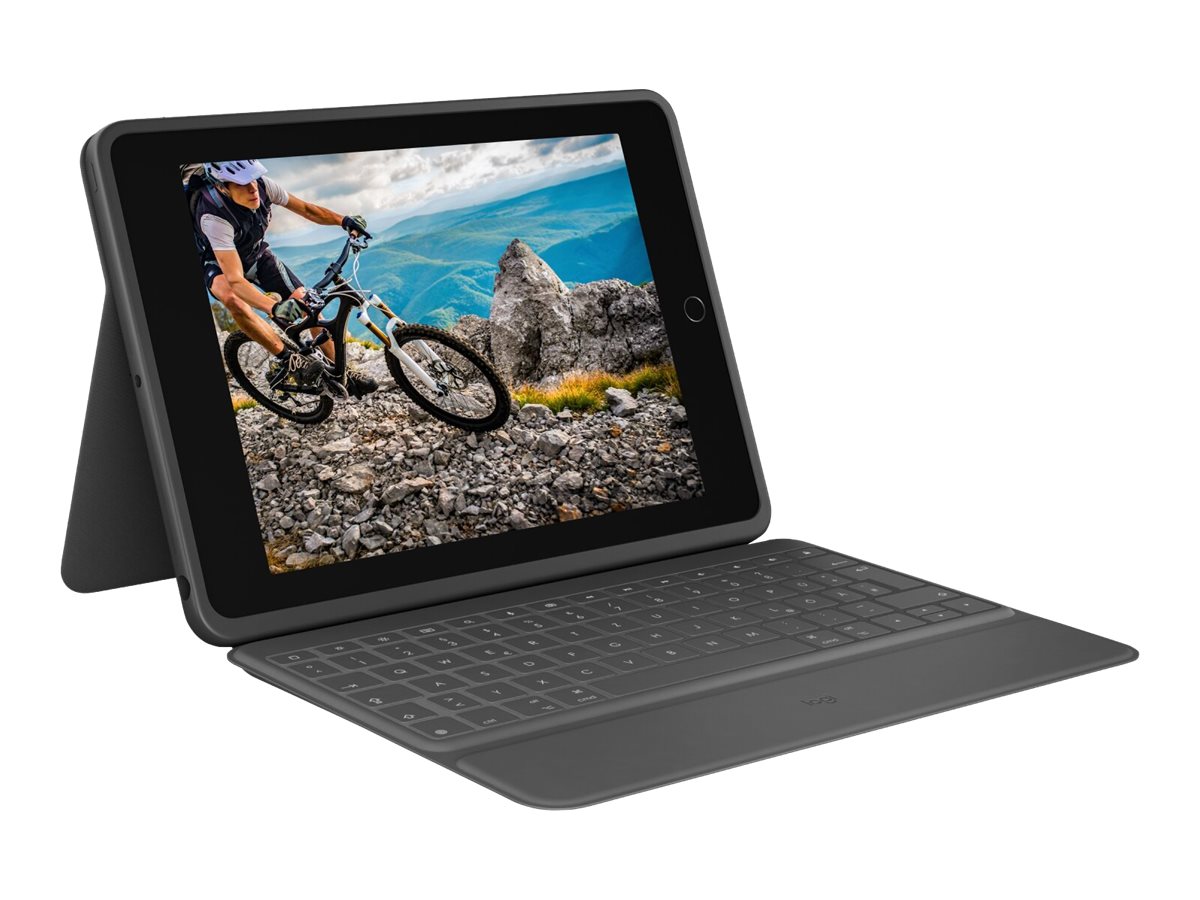Logitech Rugged Folio iPad 10Gen 11Gen Graphit QWERTZ