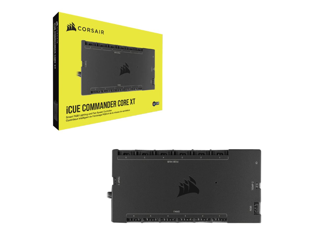 Corsair Commander Core XT RGB LED Controller + Fan Hub - schwarz