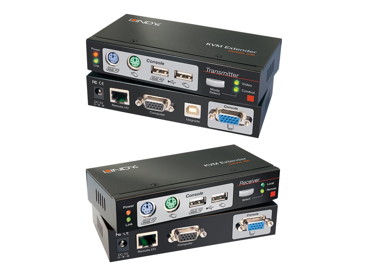 LINDY Cat5  KVM Extender Combo 300 PS/2 USB & VGA