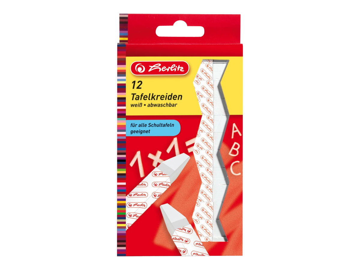 herlitz Kreide weiss 12 St