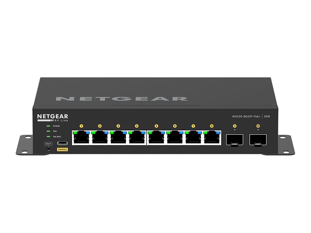 NETGEAR 10PT M4250-8G2XF-POE+ Managed Switch NETGEAR 10PT M4250-8G2XF-POE+ Managed Switch