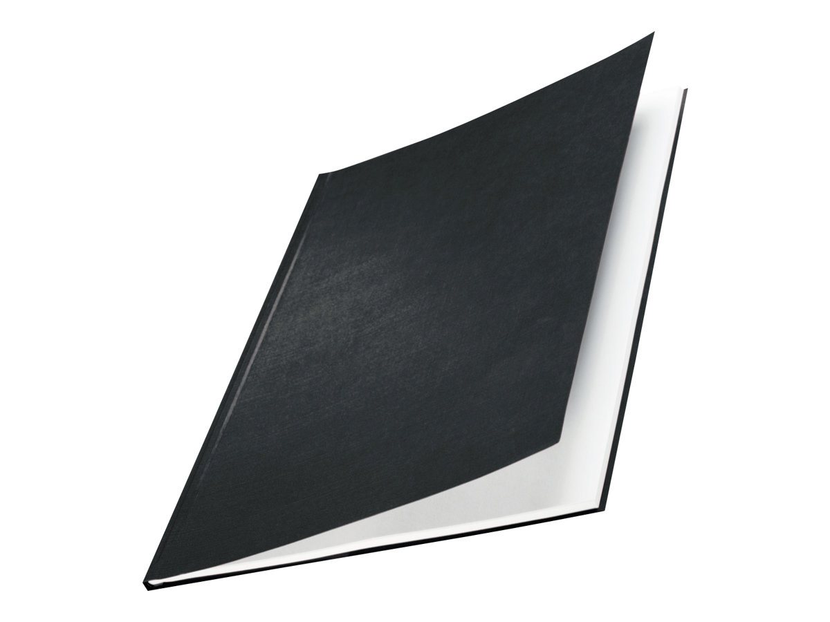 LEITZ Buchbindemappen schwarz Hardcover fuer 15 35 Blatt DIN A4, 10 St
