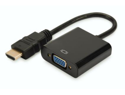 DIGITUS Konverter HDMI auf VGA HDMI A Stecker auf VGA Buchse 3,5mm Audio Buchse schwarz