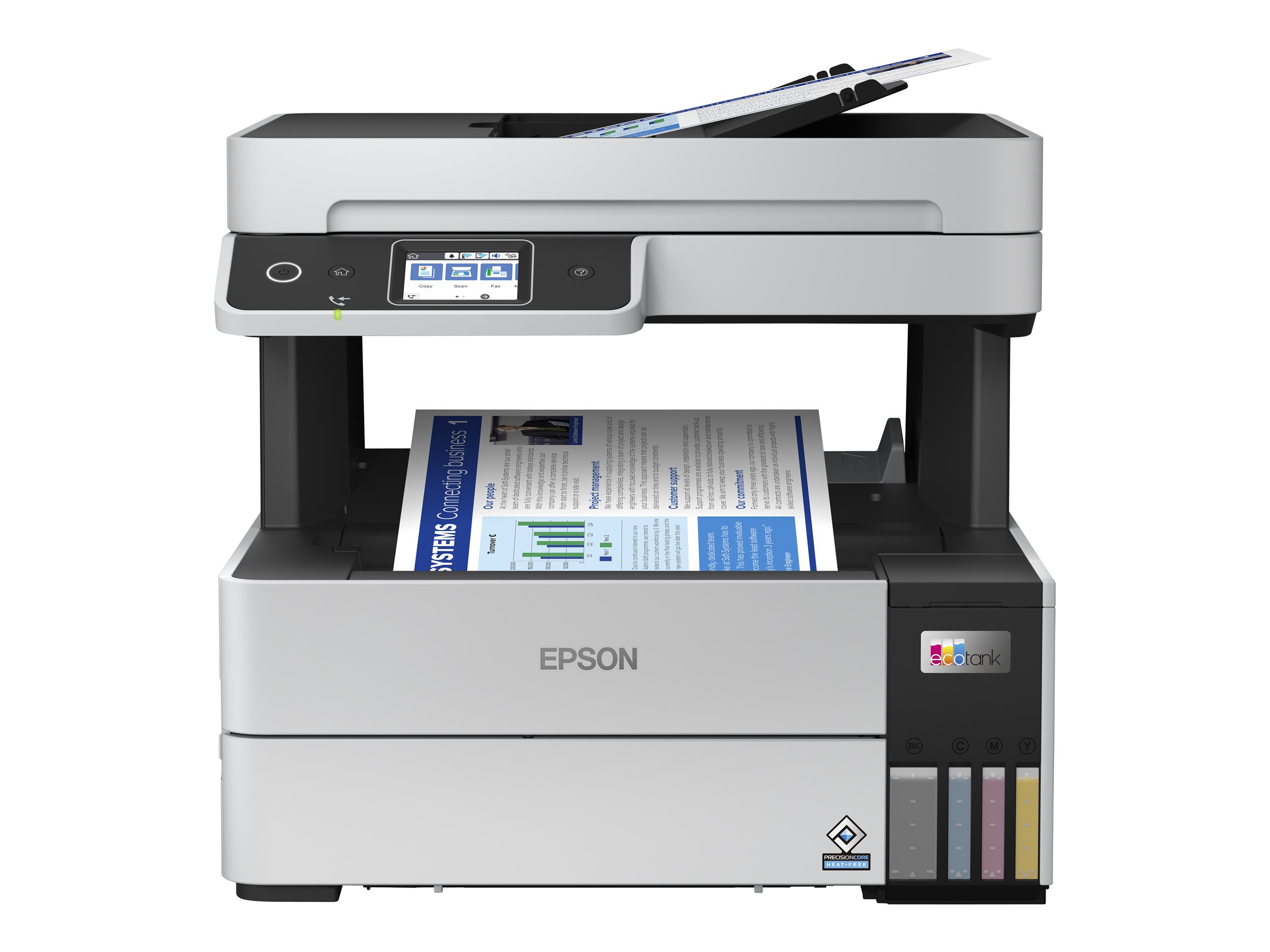 EPSON EcoTank ET5170 4 in 1 TintenstrahlMultifunktionsdrucker grau