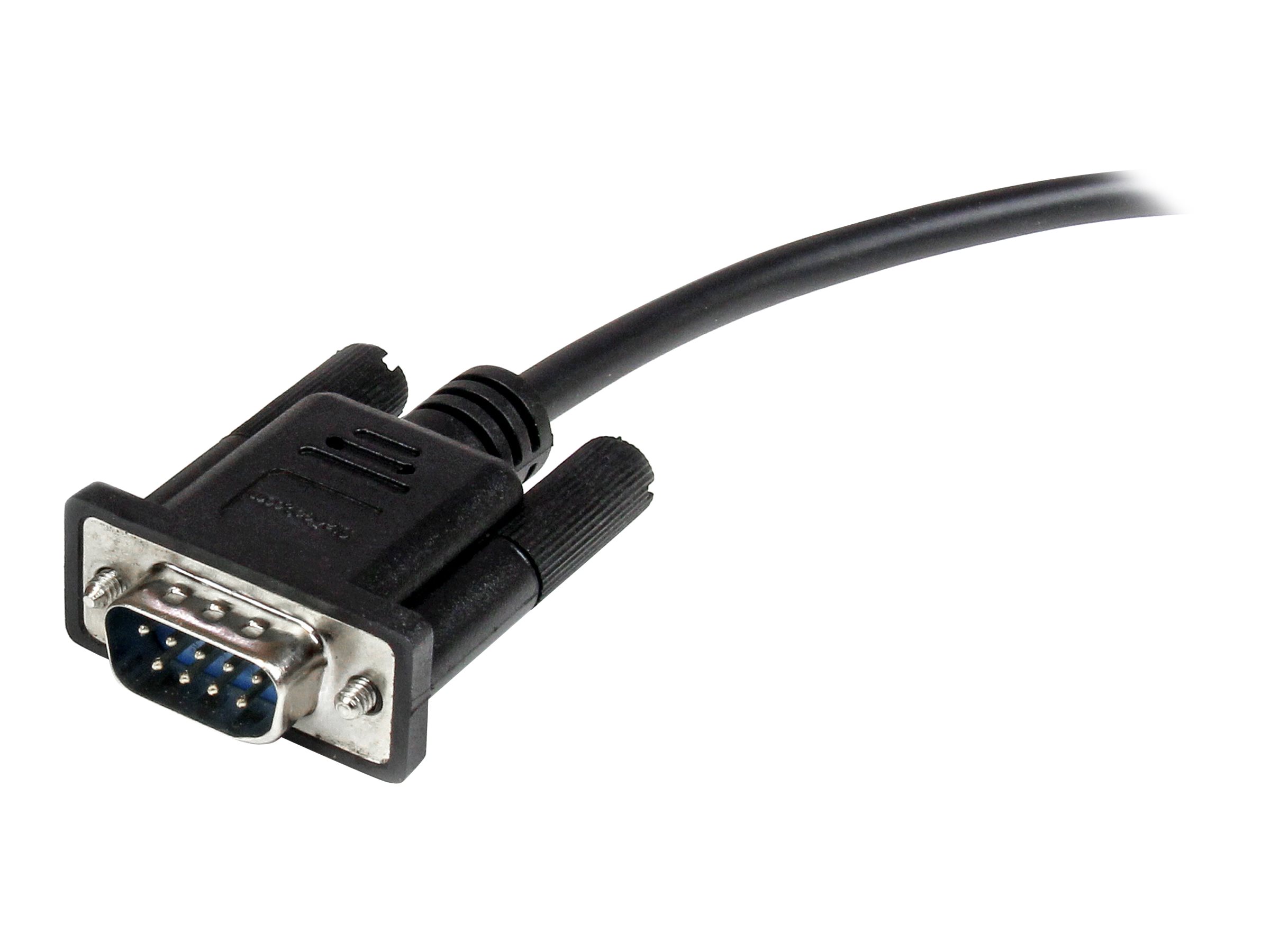 StarTech 2m Black Straight Through DB9 RS232 Serial Cable MF