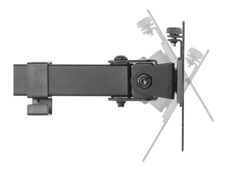 NEOMOUNTS D550DDBLACK Monitor Dual-Deskstand 25,4-81,28cm 10-32Zoll 2x8kg Volle Bewegung Neigen Schwenken Pivo Tischstaend