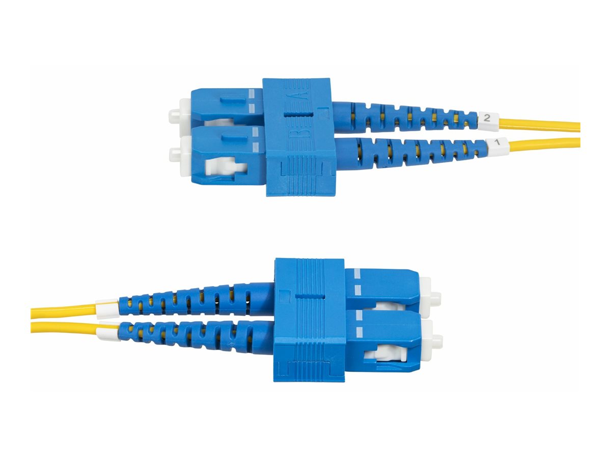 STARTECH.COM 1meter LWL Patchkabel SC SC UPC Singlemode OS2 Duplex 9/125um 40G/100G LSZH Glasfaserkabel