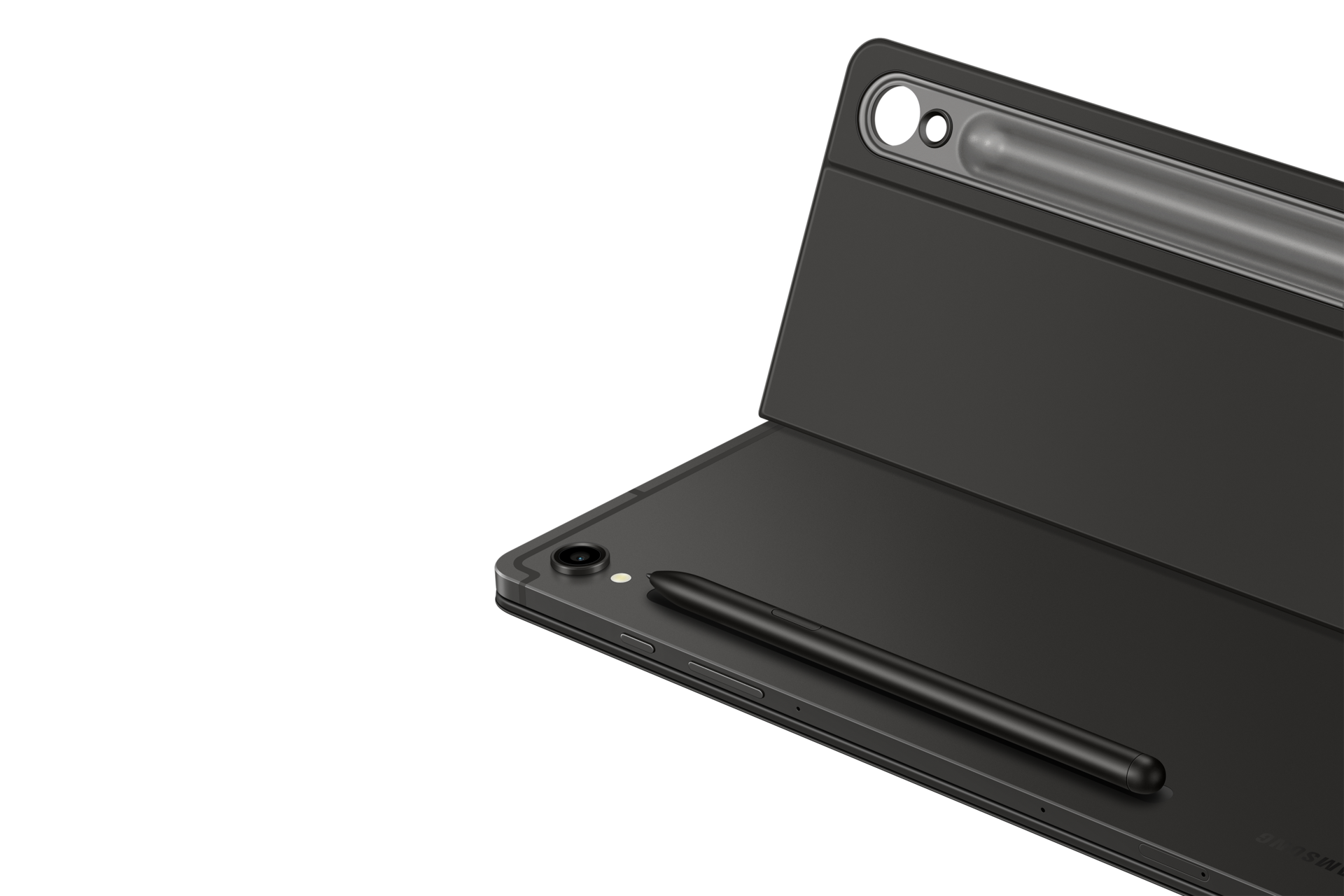 SAMSUNG Book Cover Keyboard Slim fuer Galaxy Tab S9 Tab S9 FE Tab S10 FE Tab S10 Lite Black