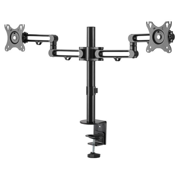 STARTECHCOM Desk Mount Dual Monitor Arm Articulating Premium Desk Clamp Grommet Hole Mount for up to 27inch VESA Monitors