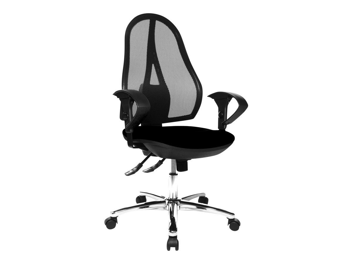 Topstar BÃ¼rostuhl Open Point SY Deluxe, OP290UG20 Stoff schwarz, Gestell chrom