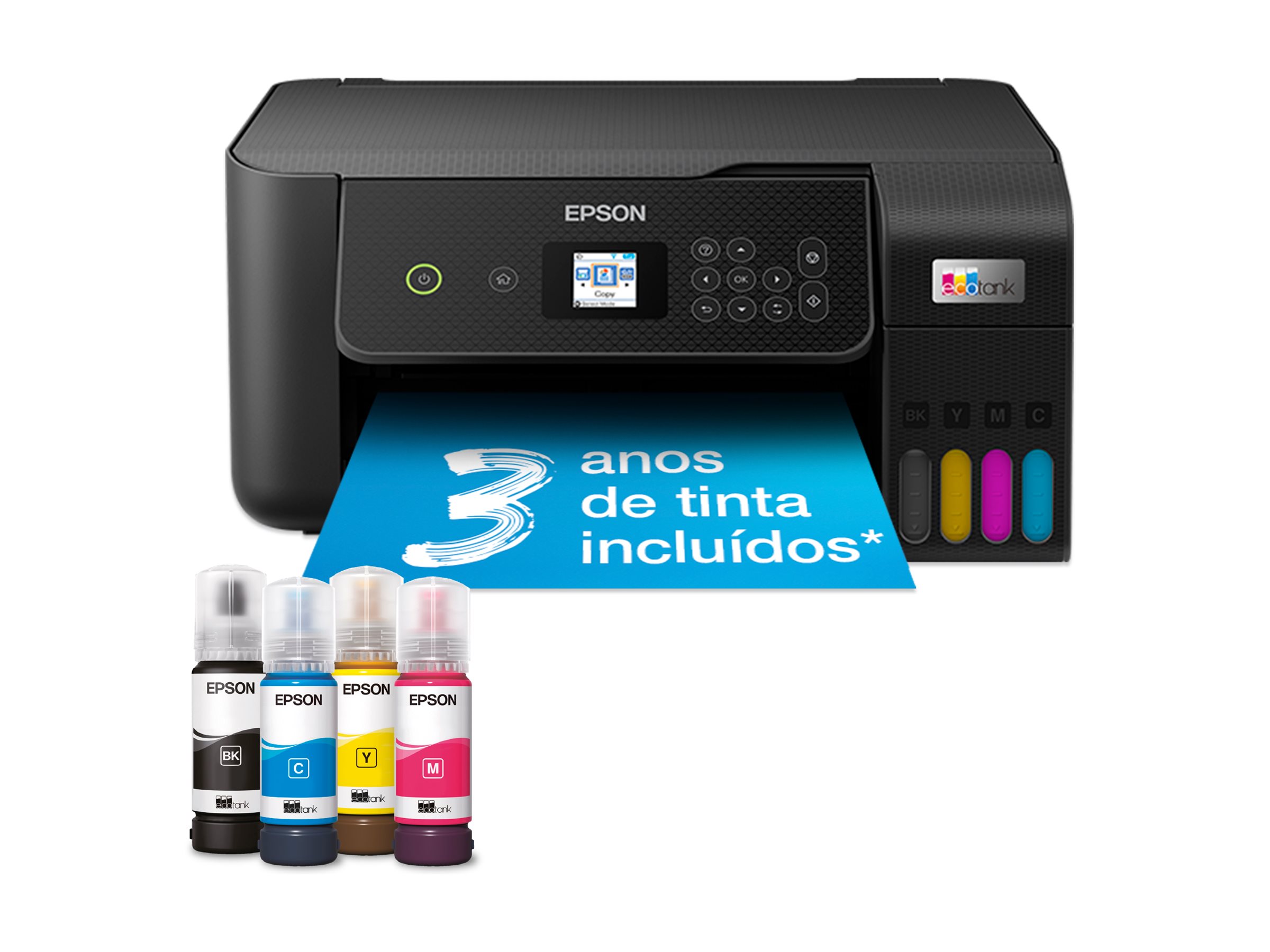 EPSON EcoTank ET-2825 3 in 1 Tintenstrahl-Multifunktionsdrucker schwarz EPSON EcoTank ET-2825 3 in 1 Tintenstrahl-Multifunktionsdrucker schwarz
