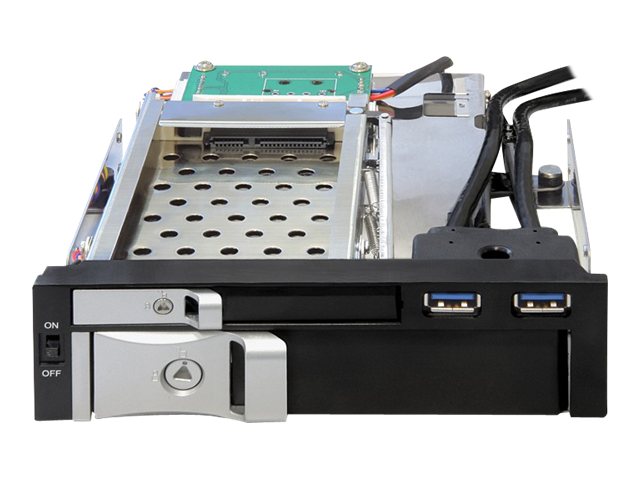 Delock 5.25" Wechselrahmen fuer 1 x 2.5" + 1 x 3.5" SATA HDD + 2 x USB 3.0 Ports Delock 5.25" Wechselrahmen fuer 1 x 2.5" + 1 x 3.5" SATA HDD + 2 x USB 3.0 Ports