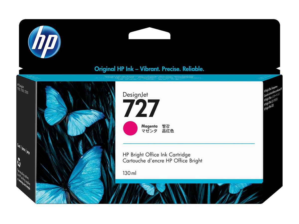 HP 727 Original Tinte magenta Standardkapazitaet 130 ml 1er-Pack HP 727 Original Tinte magenta Standardkapazitaet 130 ml 1er-Pack