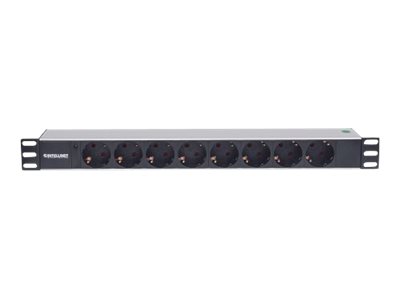 INTELLINET 48,3cm 19Zoll Steckdosenleiste 8-fach SCHUKO mit Power LED ohne Ueberspannungsschutz 1,6m Stromkabel 1,5 HE INTELLINET 48,3cm 19Zoll Steckdosenleiste 8-fach SCHUKO mit Power LED ohne Ueberspannungsschutz 1,6m Stromkabel 1,5 HE