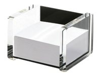 WEDO Zettelbox Acryl Exklusiv glasklar inkl. 500 Notizzettel