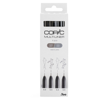 COPIC Multiliner Fineliner farbsortiert 03 05 mm, 4 St