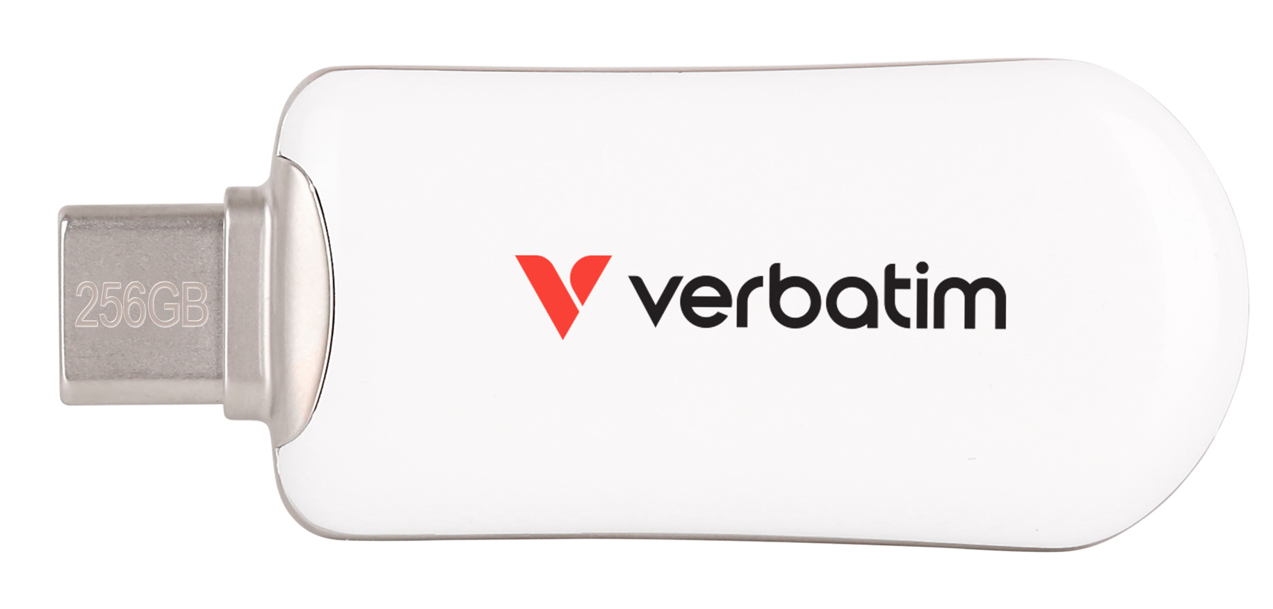 Verbatim Plectra White 256GB USBC Flash Drive 30230