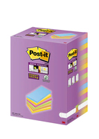 Post-it® Super Sticky Notes Carnival Haftnotizen extrastark farbsortiert, 16 Bloecke Post-it® Super Sticky Notes Carnival Haftnotizen extrastark farbsortiert, 16 Bloecke