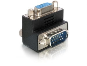 Delock Adapter VGA Stecker/Buchse 90°gewinkelt