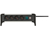 brennenstuhl Alu-Office-Line 4-fach Steckdosenleiste mit Schalter 1,8 m schwarz brennenstuhl Alu-Office-Line 4-fach Steckdosenleiste mit Schalter 1,8 m schwarz