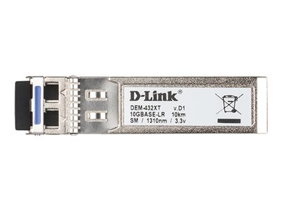 DLINK DEM432XT 10GBaseLR SFP Transceiver 10 Km 1310nm SingleMode SFP Duplex LC Connector