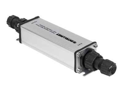 INTELLINET Outdoor Gigabit PoE+ Extender IEEE 802.3at/af verlaengert die Reichweite einer PoE-Verbindung um 100m Metall IP65