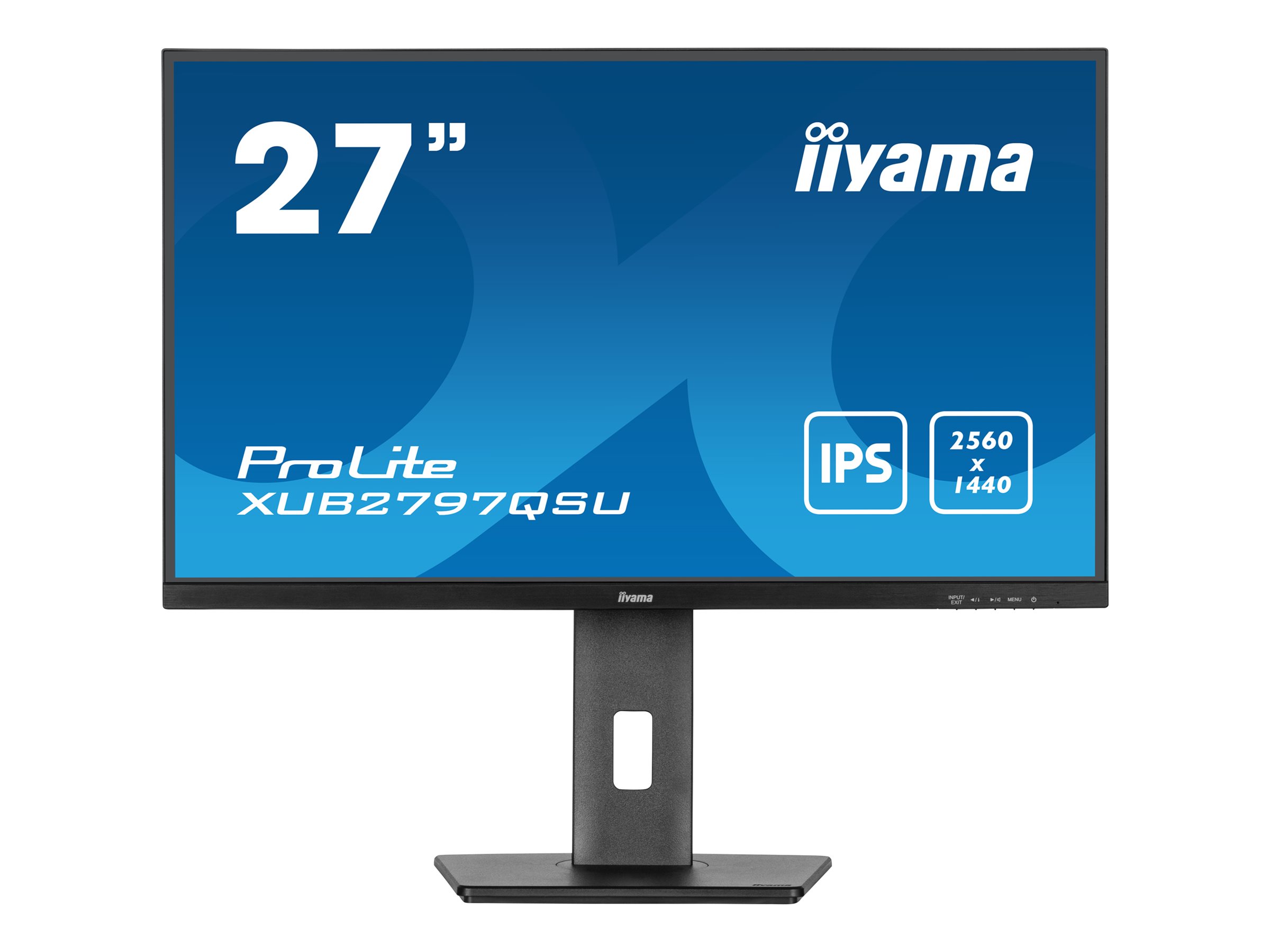 IIYAMA XUB2797QSU-B2 68,58cm 27Zoll IPS 2560x1440 300cd/m2 1ms HDMI DP USB 5 year guarantee IIYAMA XUB2797QSU-B2 68,58cm 27Zoll IPS 2560x1440 300cd/m2 1ms HDMI DP USB 5 year guarantee