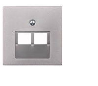 Merten Zentralplatte 298060 UAE-Einsatz 2f. aluminium Merten Zentralplatte 298060 UAE-Einsatz 2f. aluminium