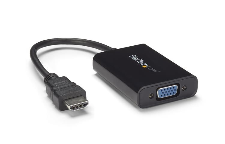 STARTECHCOM HDMI to VGA Video Adapter Converter with Audio for Desktop PC Laptop Ultrabook 1920x1200