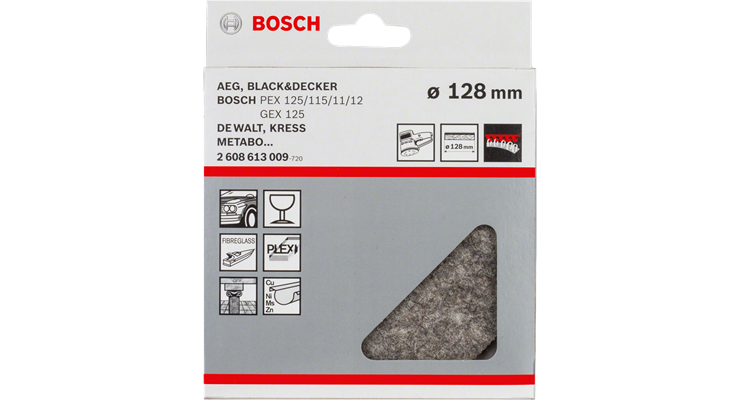 Bosch Polierpad Filz rund weich