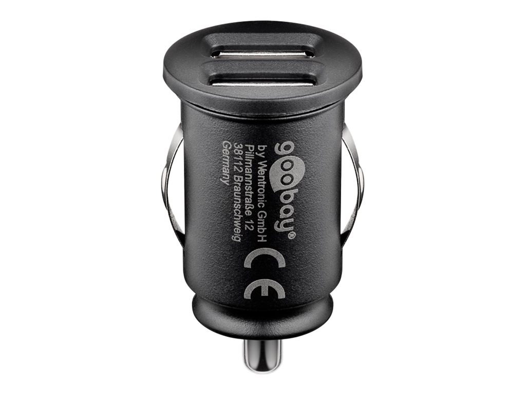 goobay Kfz-Ladeadapter schwarz, 24 Watt