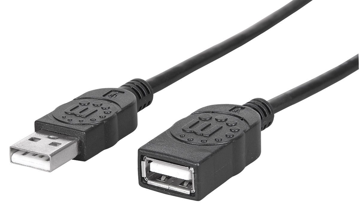 Manhattan USB 2.0 Verlängerungskabel 1m