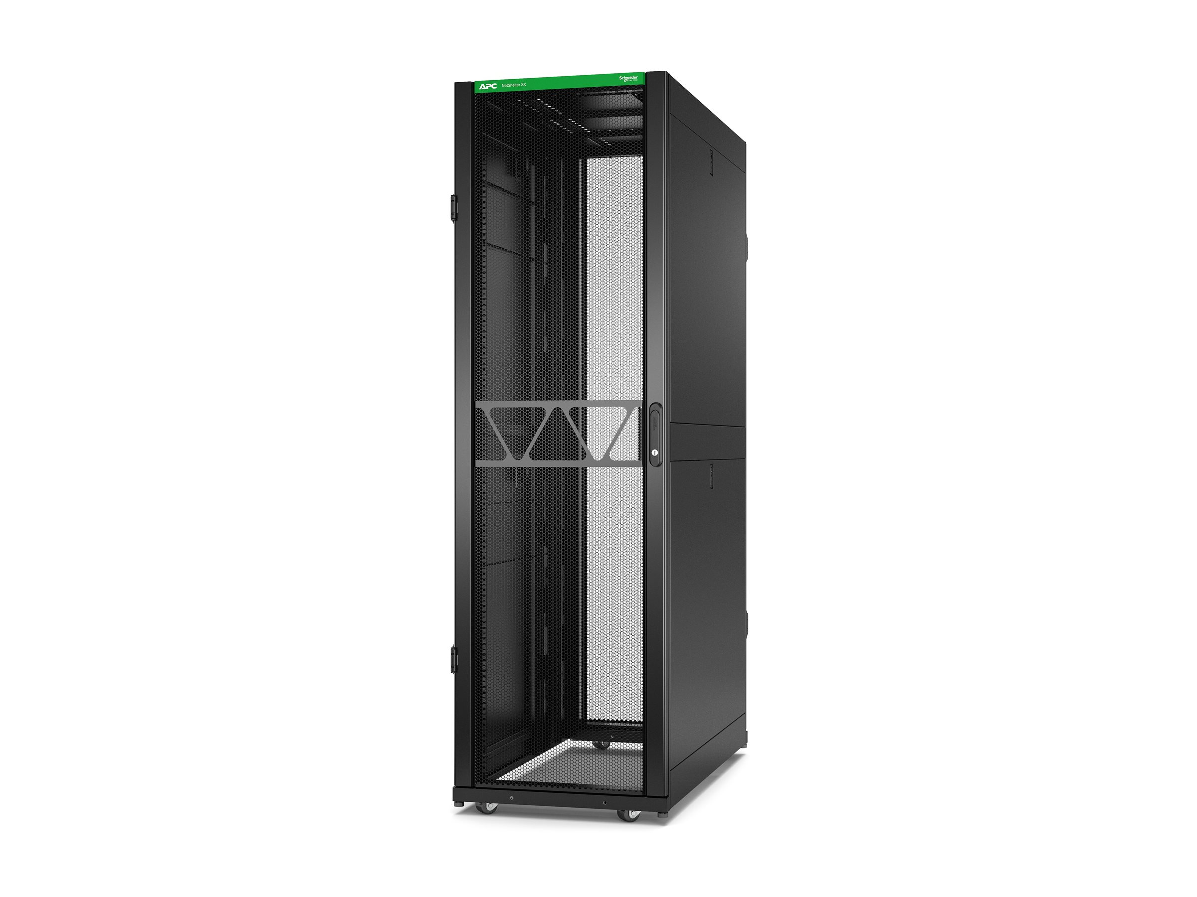 APC NetShelter SX Gen 2 Rack cabinet 1991H x 600W x 1200D mm with sides floorstanding Black 42U 19 TAA Compliant