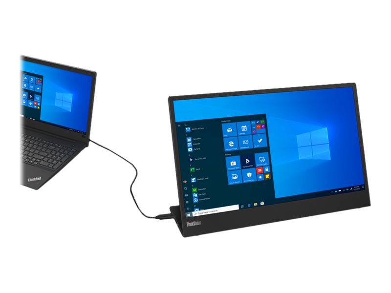 LENOVO ThinkVision M15 39,62cm 15,6Zoll 1920x1080 FHD WLED 16:9 250cd/m2 700:1 6ms 2xUSB-C TopSeller