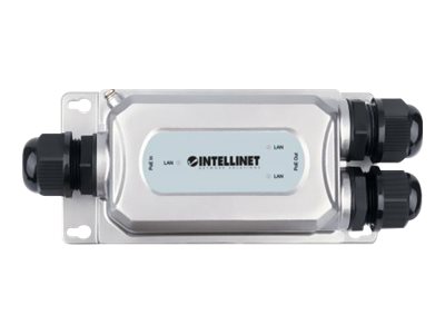 INTELLINET 2-Port Outdoor Gigabit Ultra PoE Extender mit Vandalismusschutz 2x30W verlaengerte Reichweite um 100m IP67 und IK10 INTELLINET 2-Port Outdoor Gigabit Ultra PoE Extender mit Vandalismusschutz 2x30W verlaengerte Reichweite um 100m IP67 und IK10