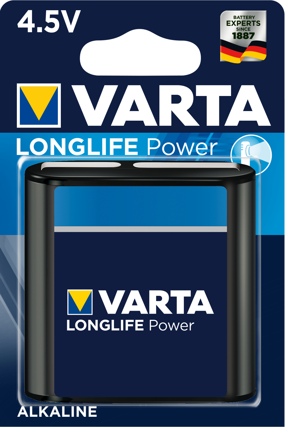 VARTA Batterie Longlife Power Flachbatterie 4,5 V