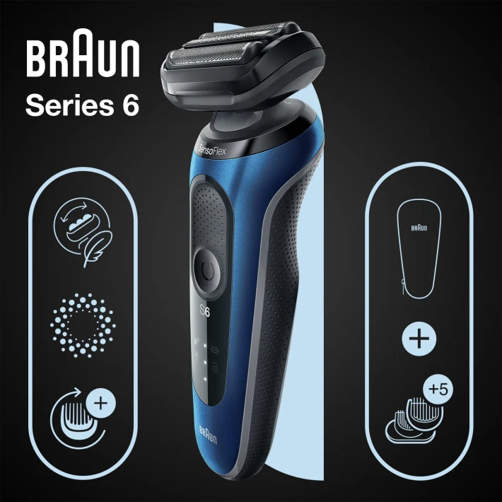 Braun Series 6 61B1500s mit EasyClick Herrenrasierer