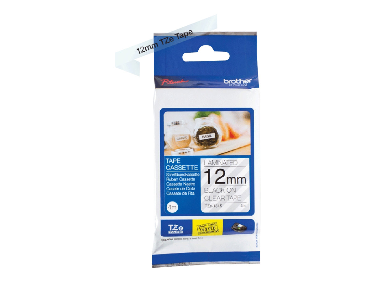 TZE131S BROTHER PT Schriftband 12mm klar TZE131S BROTHER PT Schriftband 12mm klar