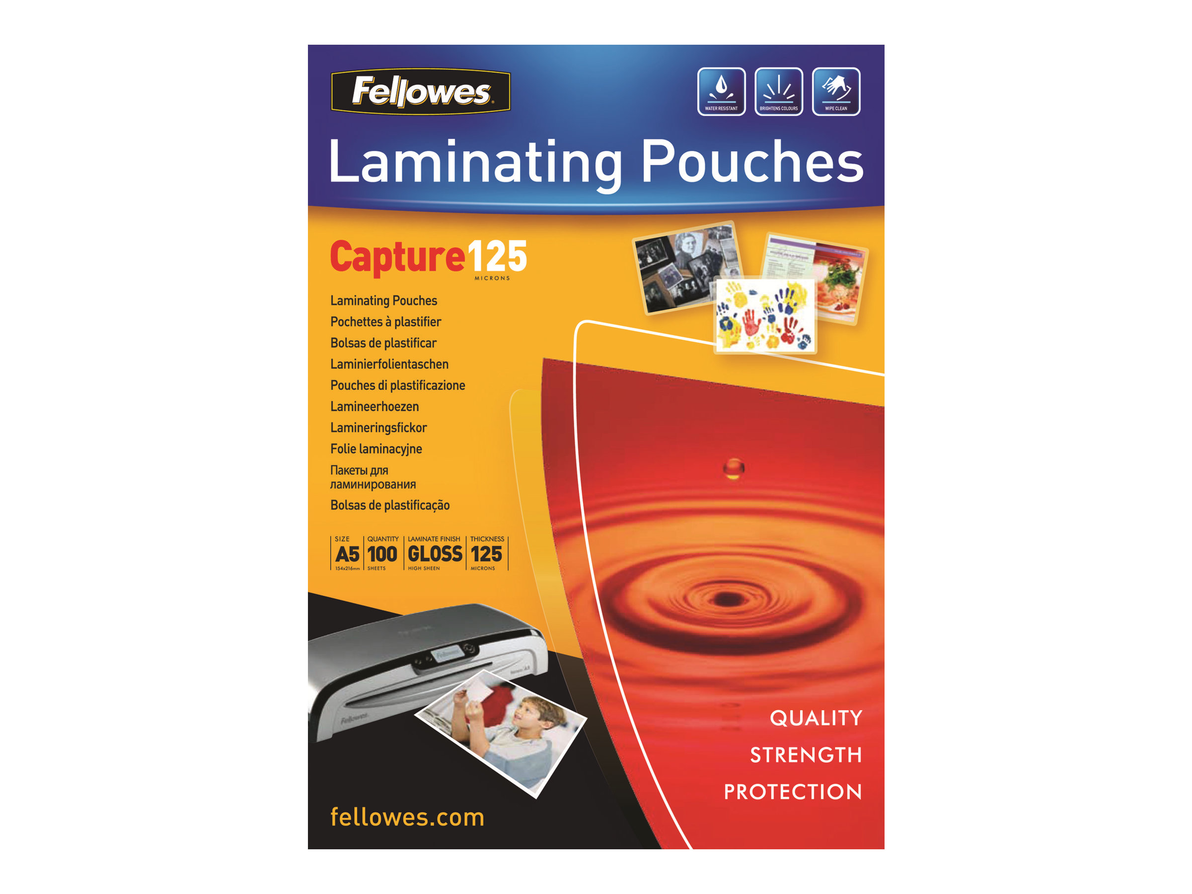 Fellowes Capture125 ImageLast Laminierfolien glänzend für A5 125 micron, 100 St