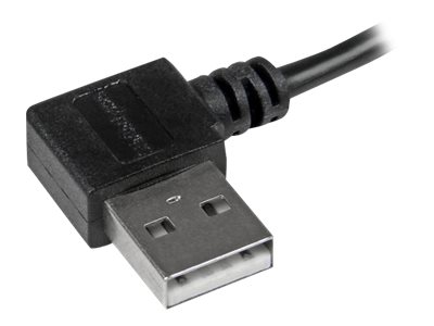 StarTech.com Micro USB Kabel mit rechts gewinkelten Anschlüssen - Stecker/Stecker - 1m - USB A zu Micro B Anschlusskabel - USB-Kabel - 1 m